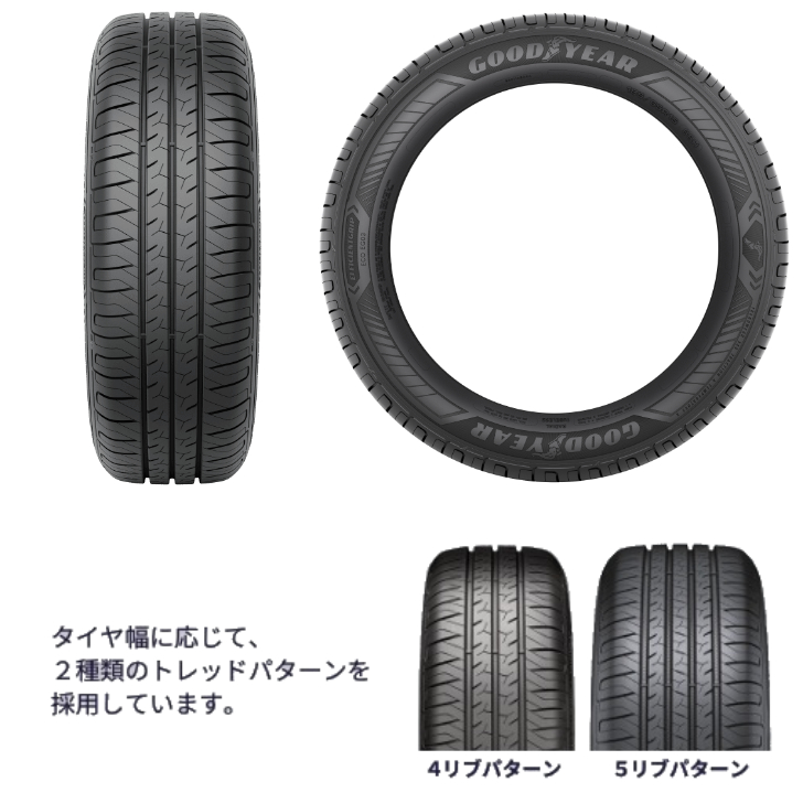 グッドイヤー ホワイトレター 15インチ（タイヤ扁平率：60%）の商品