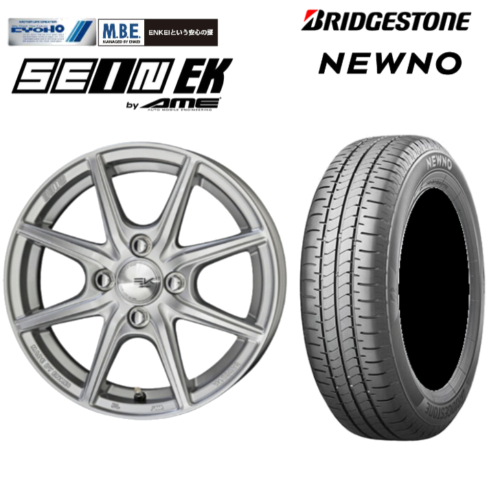BRIDGESTONE ブリヂストン NEWNO 155/65R14 75H＆ENKEI製 SEIN