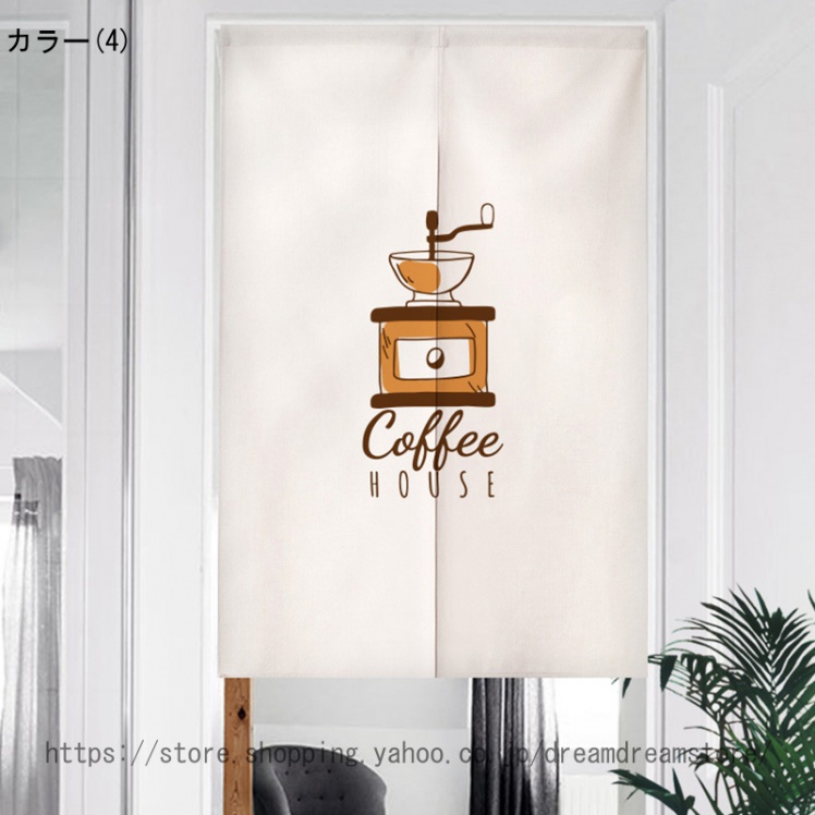 のれん コーヒーカップのカップの飲料マグカップポスターホームとカフェのグラフィックアートの看板デザイン キッチンインテリア 和風 暖簾 おしゃれ 北欧｜mrc-shopping｜05