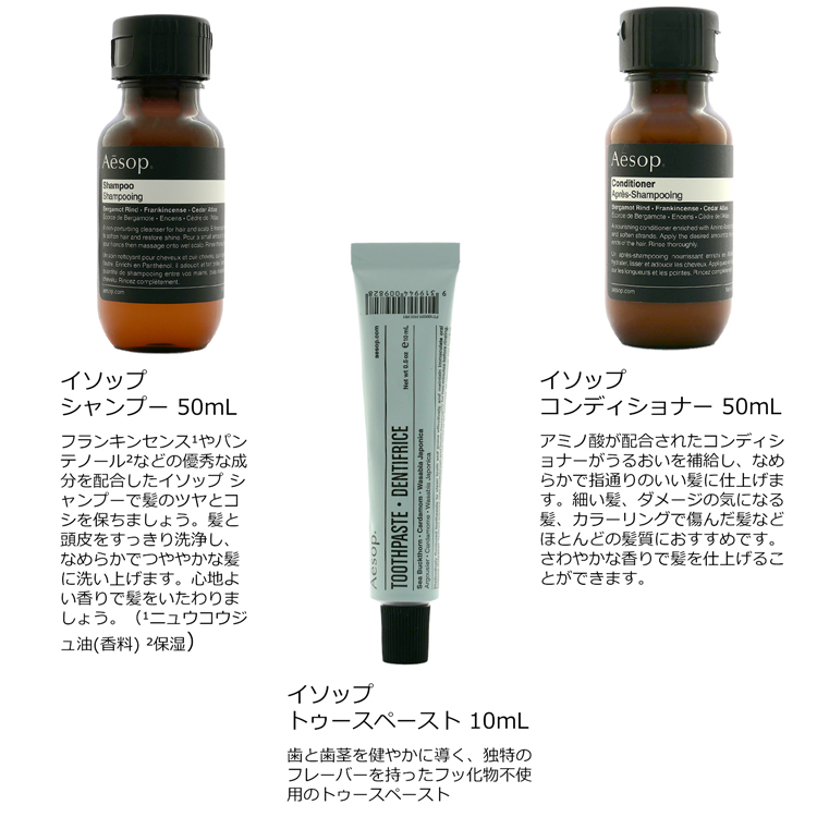 イソップ Aesop アムステルダム シティー トラベルキット セット 