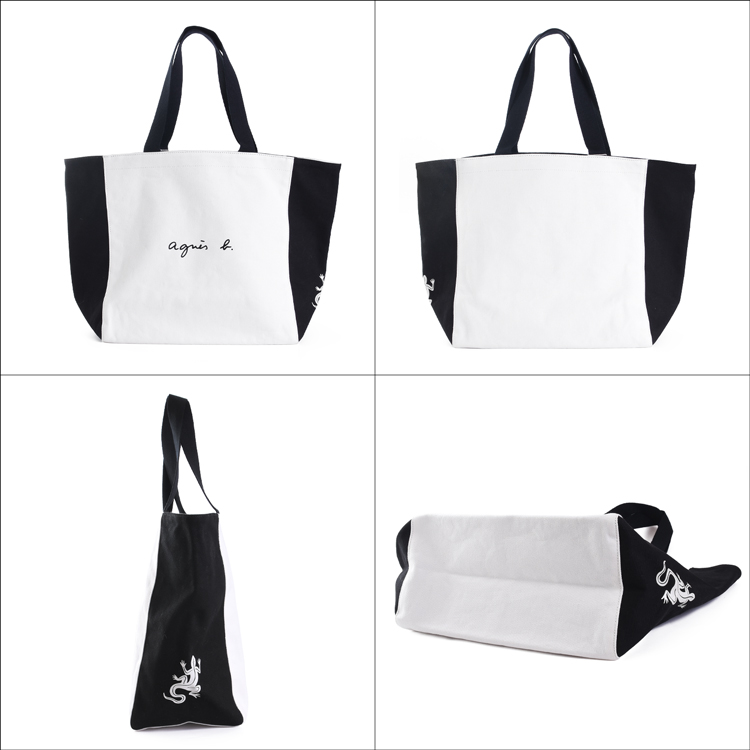 agnes b.（アニエスベー） リバーシブル トートバッグ リバーシブル