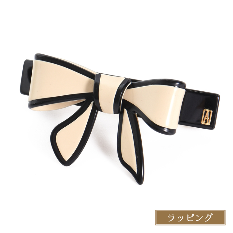 アレクサンドルドゥパリ　リボンバレッタ　ピンク　7cm アレクサンドルドゥパリ リボンバレッタ ピンク 7cm