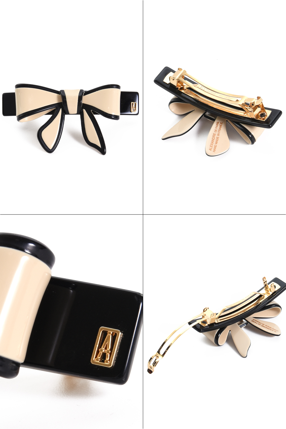 ALEXANDRE DE PARI サテンリボンバレッタ アレクサンドルドゥパリ バレッタ (8 cm)｜ALEXANDRE DE PARIS（アレクサンドル ドゥ パリ）