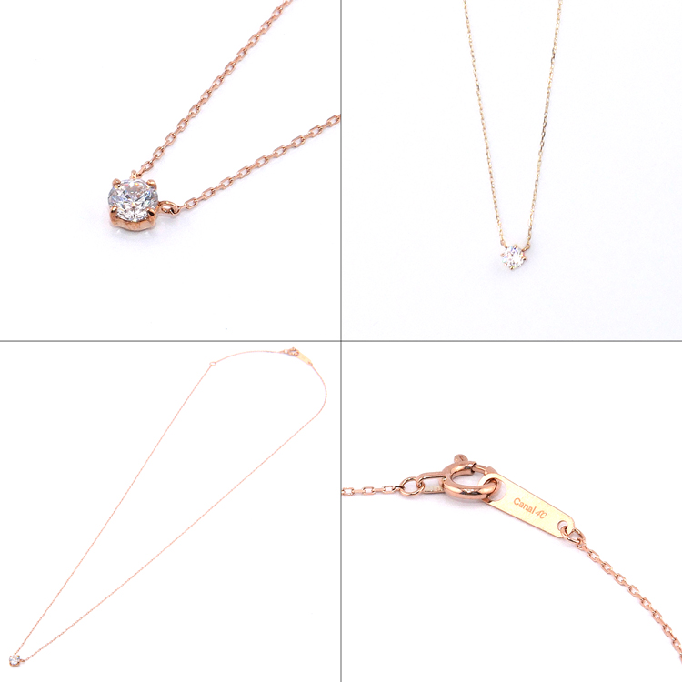 4℃（ヨンドシー） [ラッピング済] カナル4℃ Canal ネックレス 一粒