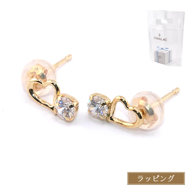4℃（ヨンドシー） [ラッピング済] ピアス カナル Canal K10 イエロー 