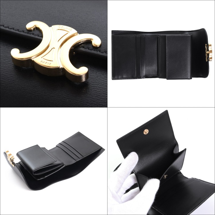 CELINE（セリーヌ） スモール フラップウォレット トリオンフ