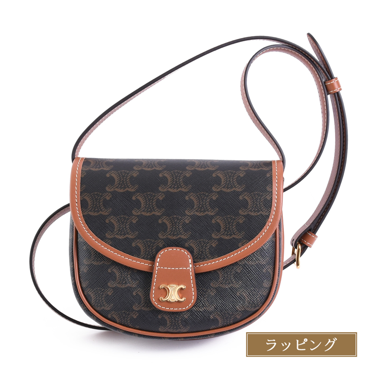 ミニ ブザス / トリオンフキャンバス ＆ カーフスキン CELINE ミニ ブザス／トリオンフキャンバス＆カーフスキン