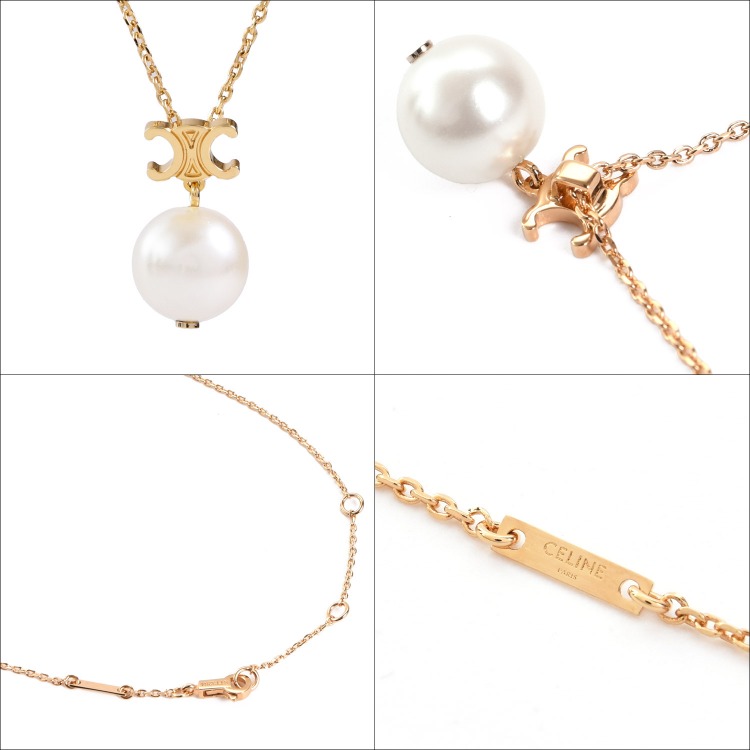 LES PERLES セリーヌ ネックレス レジンパール LES PERLES セリーヌ ネックレス レジンパール (CELINE