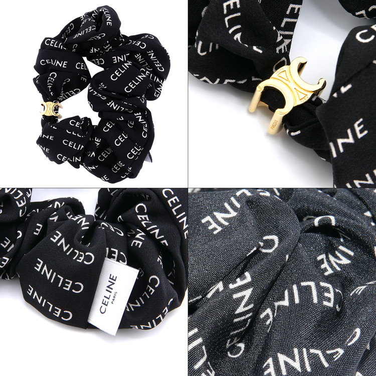 CELINE（セリーヌ） レイユール シュシュ / シルク＆ゴールド