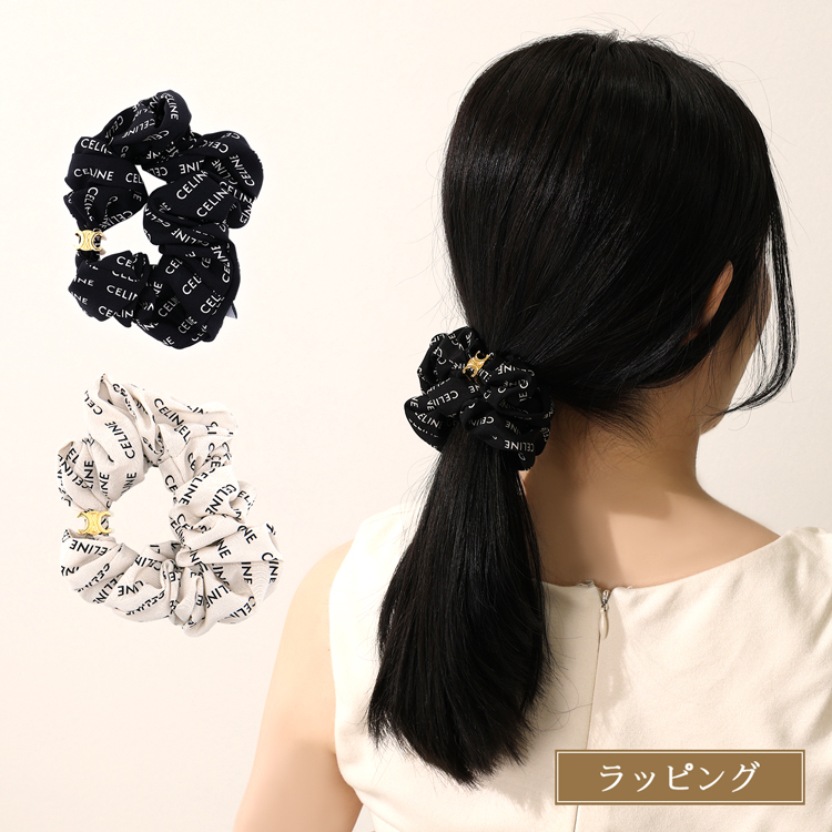 CELINE（セリーヌ） レイユール シュシュ / シルク＆ゴールド