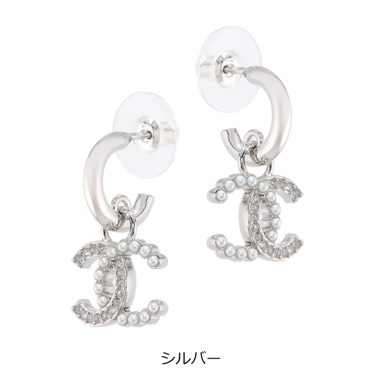 CHANEL パールとロゴチャームのピアス CHANEL ココマーク パール ピアス (CHANEL/ピアス) A86506