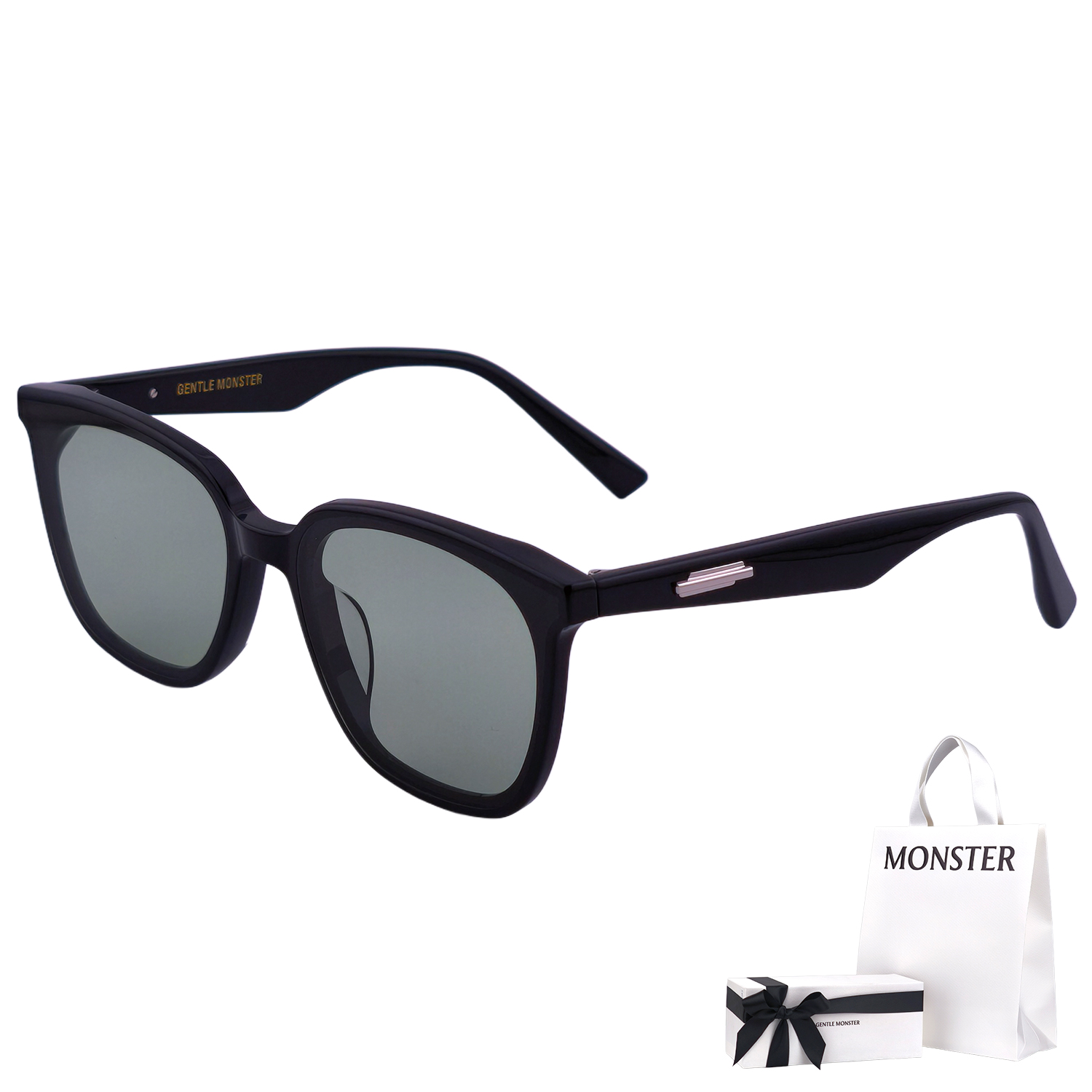 GENTLE MONSTER LILIT 01サングラス 黒 ショップバッグ付属] ジェントルモンスター gentle monster