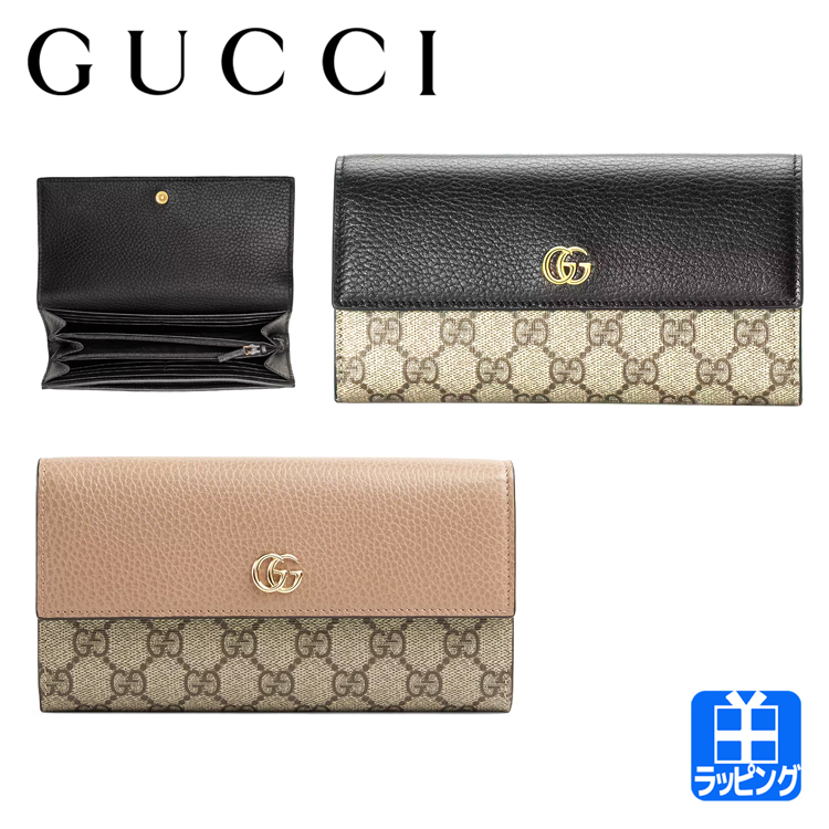 [正規ラッピング済] グッチ GUCCI 財布 長財布 かぶせ 二つ折り財布 GG マーモントレザー コンチネンタルウォレット 小銭入れあり 折財布  レザー 456116 : gucci-456116 : ティーブランド - 通販 - Yahoo!ショッピング