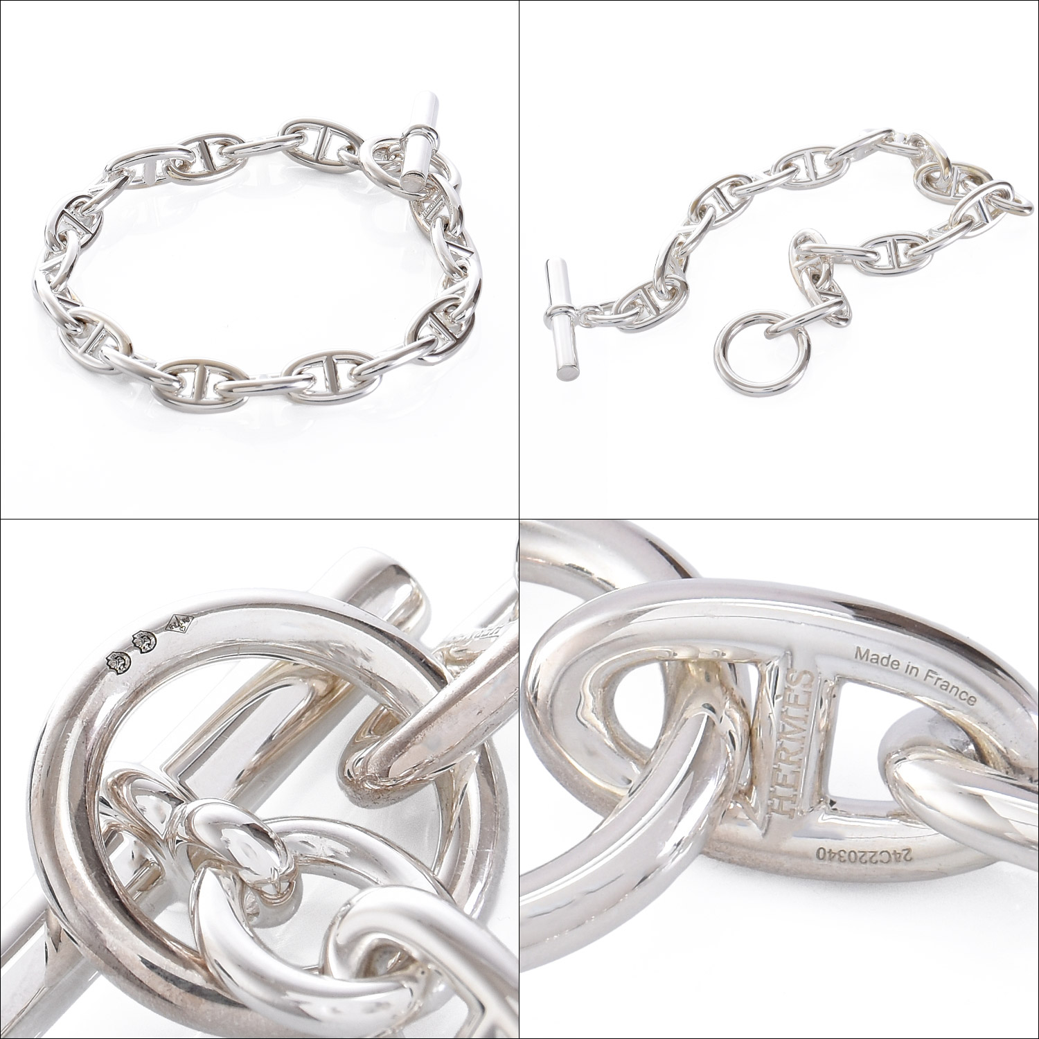 HERMES（エルメス） シェーヌダンクル GM ブレスレット H101672B 00