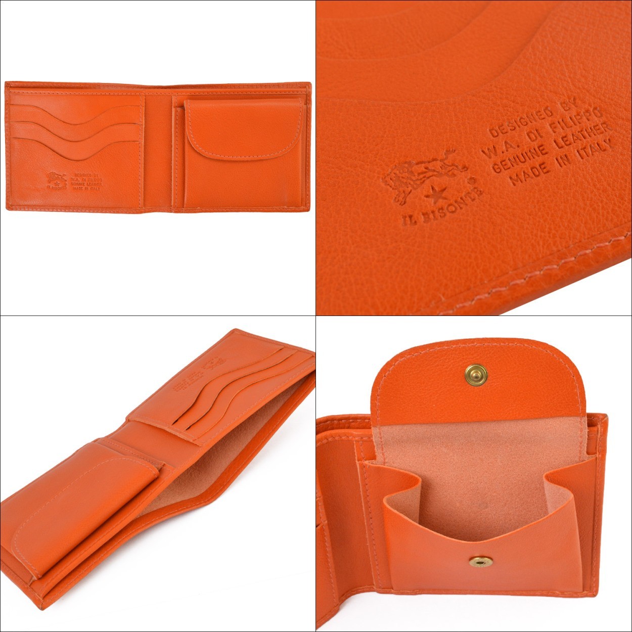 イルビゾンテ IL BISONTE 財布 二つ折り レディース メンズ 専用保存袋
