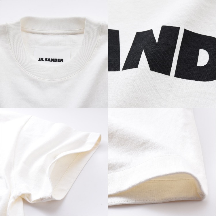 JIL SANDER☆ ロゴ プリント コットン Tシャツ オーバーサイズ Jil Sanderプリントロゴ コットンジャージーTシャツ