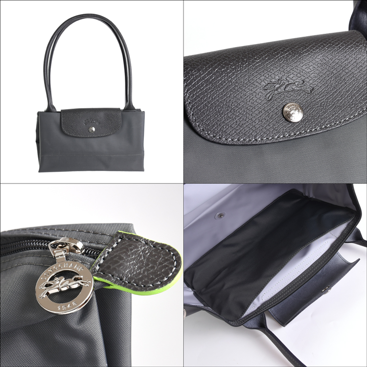 Longchamp ル・プリアージュ オリジナル ショルダーバッグ ダークグレー ル プリアージュ LONGCHAMP ロンシャン バッグ 鞄 正規品 グリーン L
