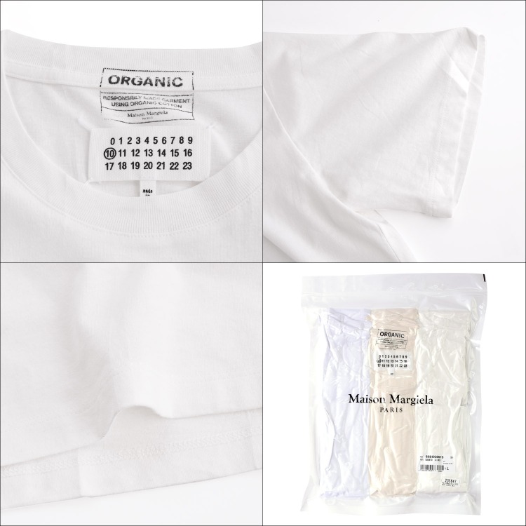 メゾン マルジェラ Maison Margiela Tシャツ 3枚セット パックT 白