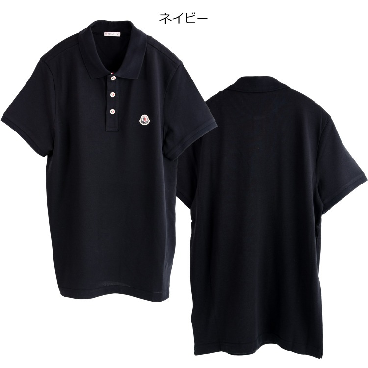 モンクレール Moncler ポロシャツ 半袖 メンズ ブラック メンズ T 