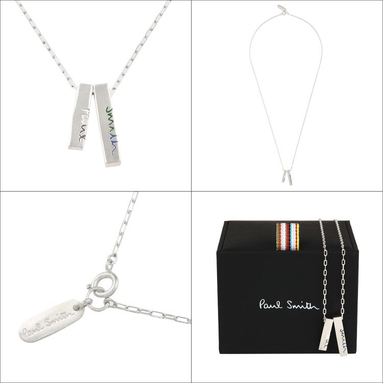 ポールスミス Paul Smith ネックレス メンズ レディース ロゴ ２連 