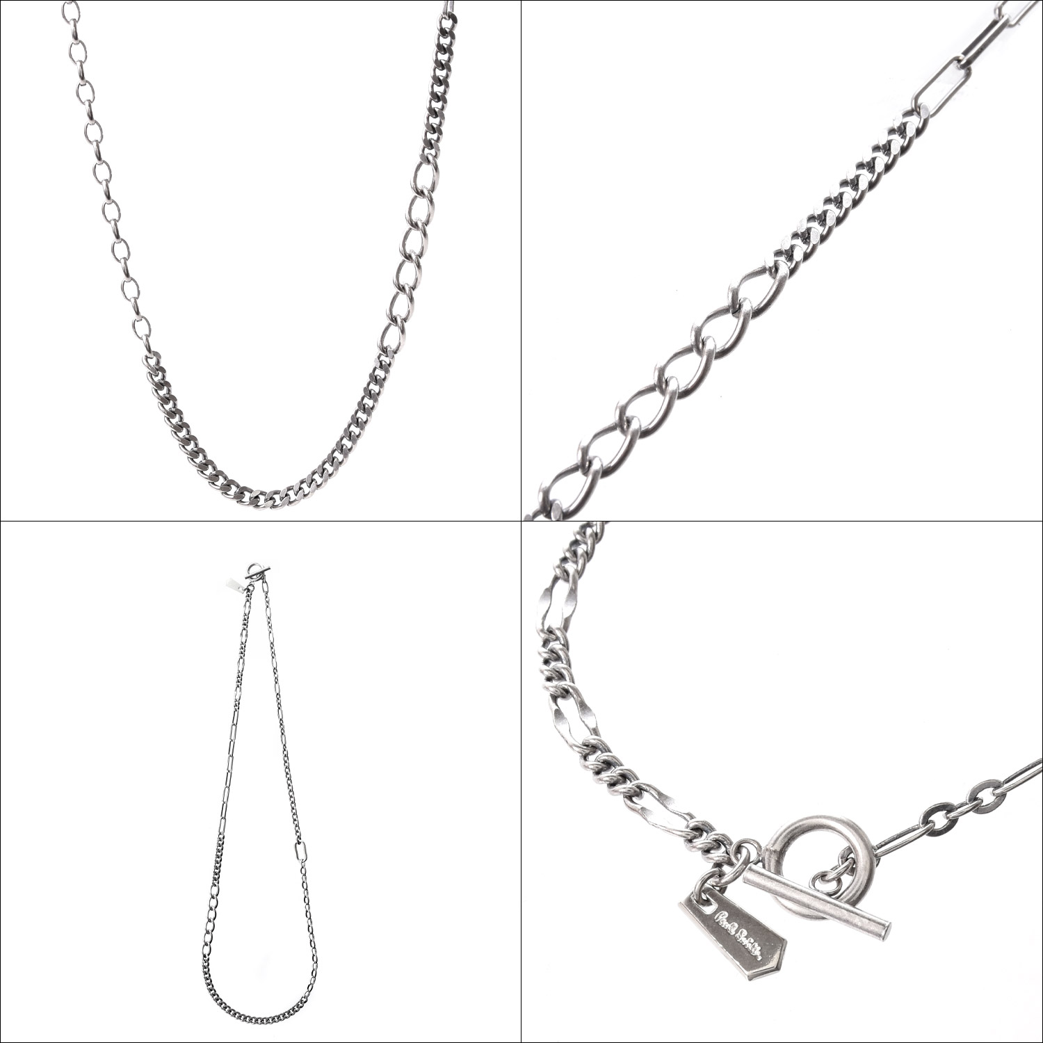 ポールスミス Paul Smith ネックレス アクセサリー Mix Chain,Gradation Chain チェーン シンプル ロゴ ジュエリー  シルバー 130909 210 プレゼント ギフト