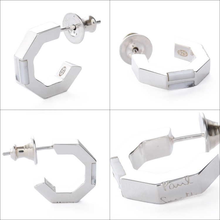 Paul Smith（ポール・スミス） Howlite / Labradorite ピアス : ティー