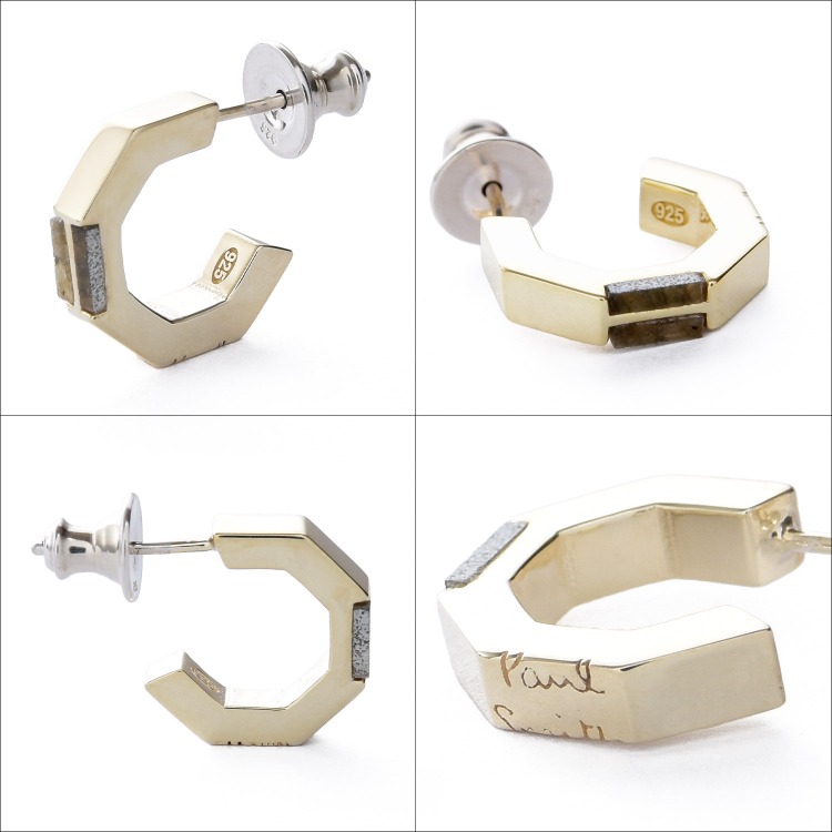 Paul Smith（ポール・スミス） Howlite / Labradorite ピアス : ティー