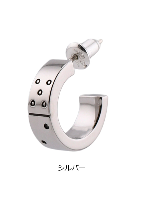 Paul Smith シルバー フープピアス 片耳用 Paul Smith（ポール・スミス） ピアス 片耳用 Domino シングルピアス