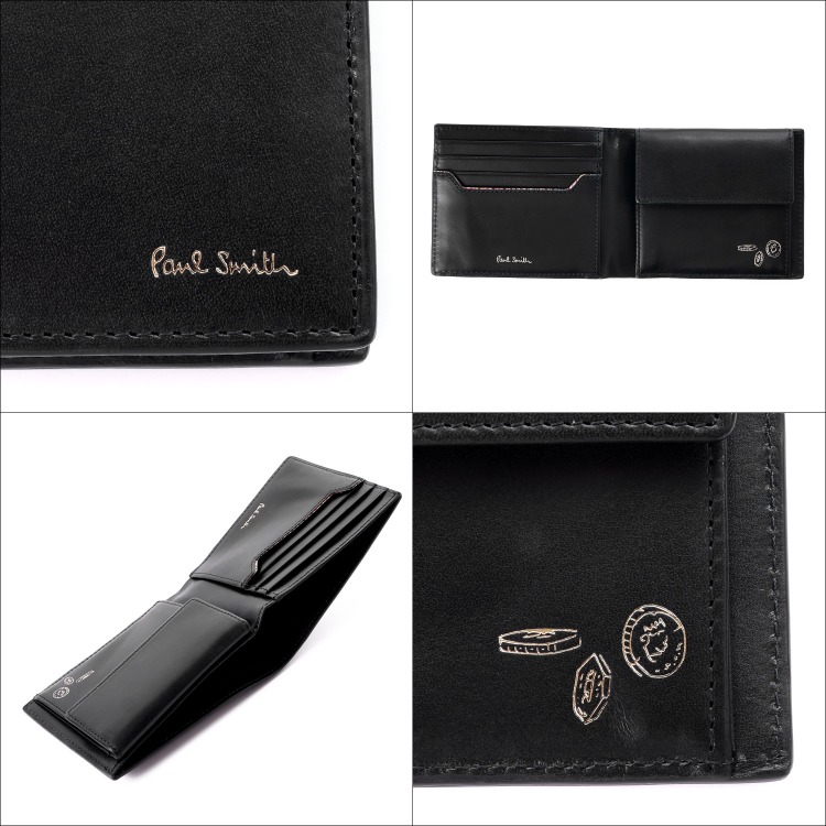ポールスミス Paul Smith 財布 2つ折り財布 小銭入れ ブランド メンズ 