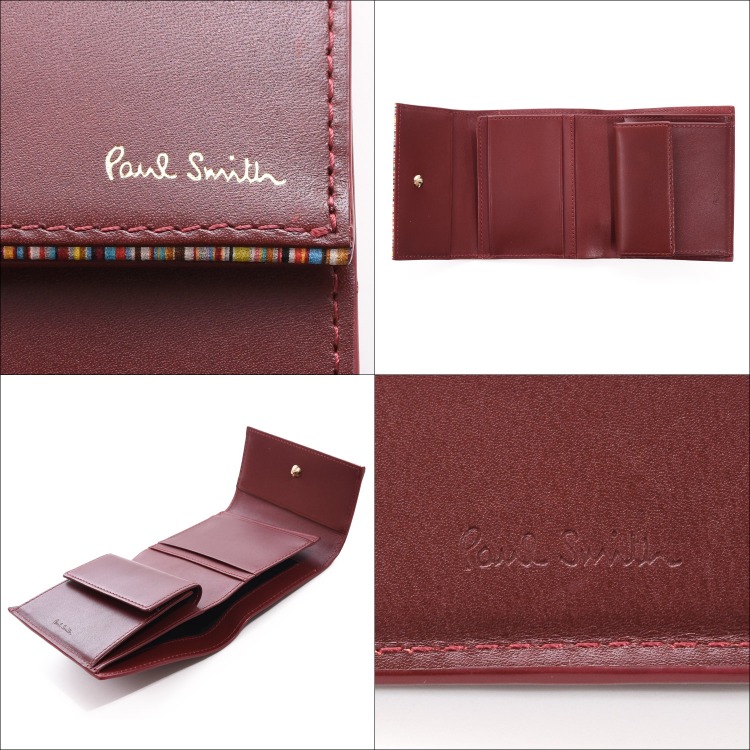 ポールスミス Paul Smith 財布 3つ折り財布 ミニ財布 シグネチャー