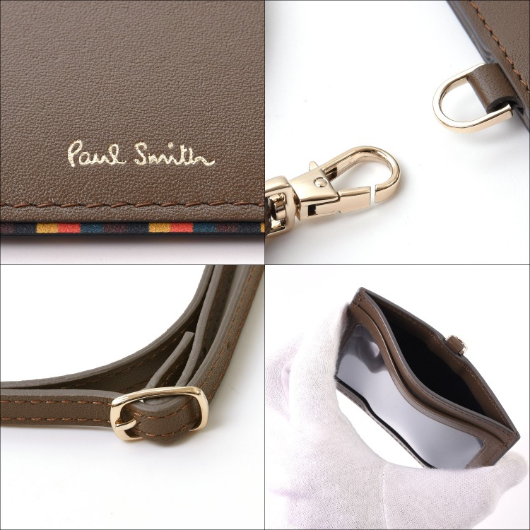 【Paul Smith】カラーフラッシュ ストラップ付きパスケース Paul Smith｜ポップカラー モバイルストラップ | Rakuten
