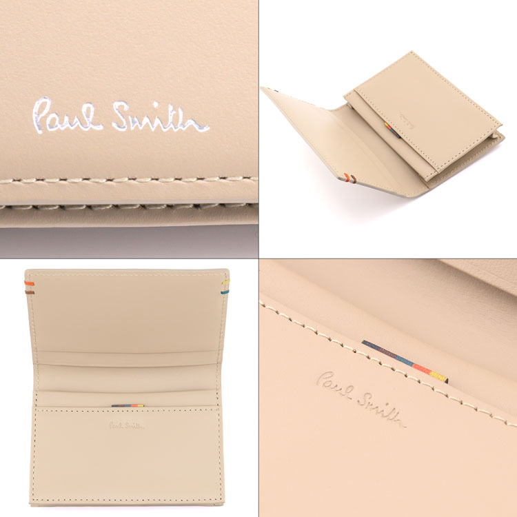 ポールスミス未使用 名刺入れ / カードケース BPS853-31 No.10 Paul Smith 【名入れ】ポールスミス 名刺入れ メンズ レザー