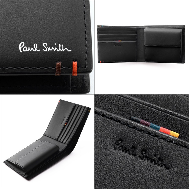 お歳暮 人気 Paul Smith ポールスミス 財布 2つ折り 二つ折り財布 メンズ 小物