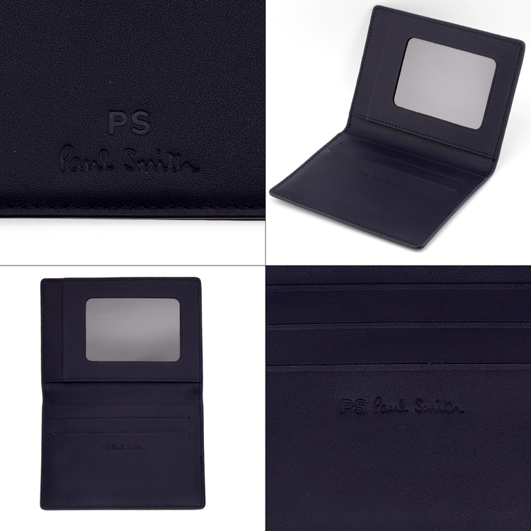 新品未使用】Paul Smith レザーケース パスケース ネイビー PS Paul