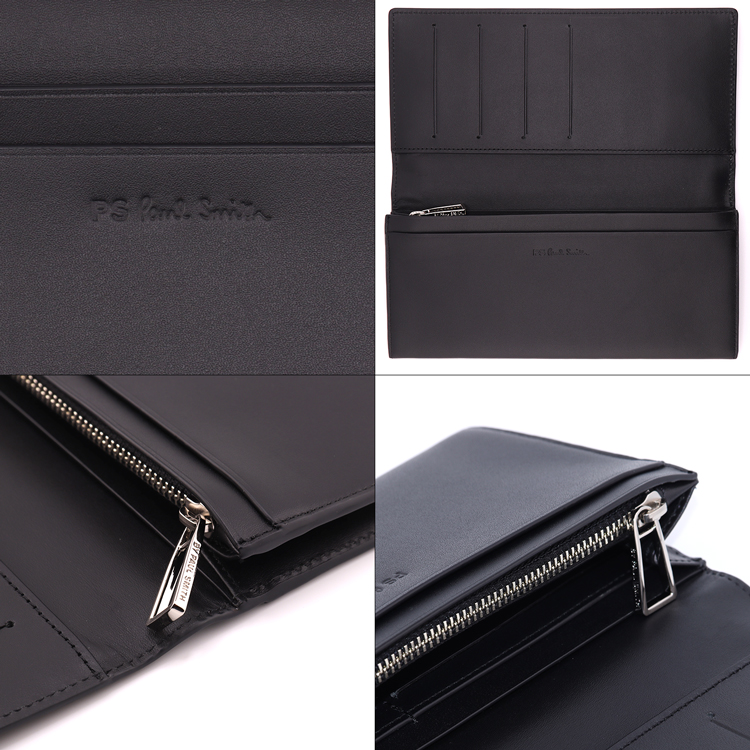 ポールスミス PS Paul Smith オンライン限定 長財布 小銭入れ 牛革 革 レザー 名入れ 843774 P044 財布 ブランド シンプル  メンズ プレゼント ギフト