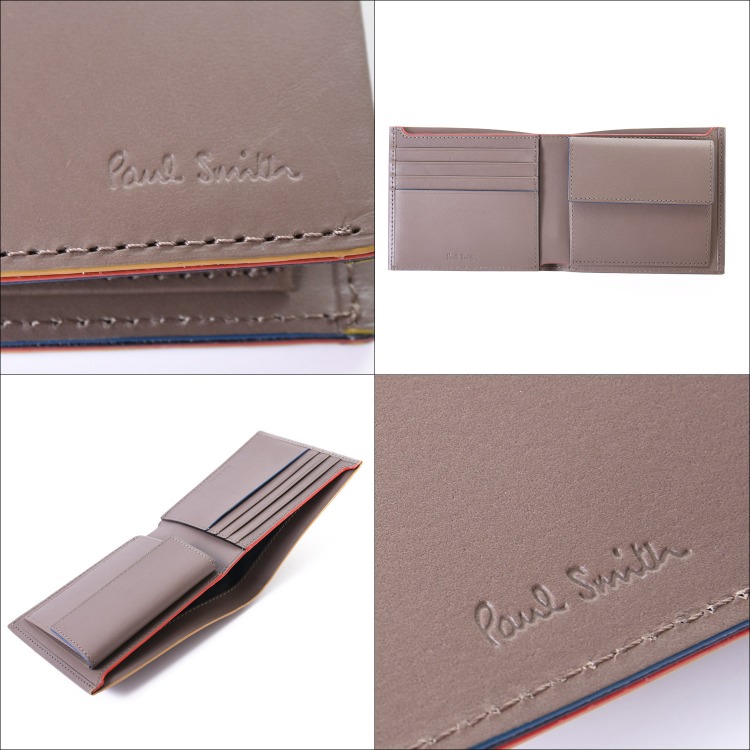 Paul Smith ポールスミス 財布 ストライプカラードエッジ 二