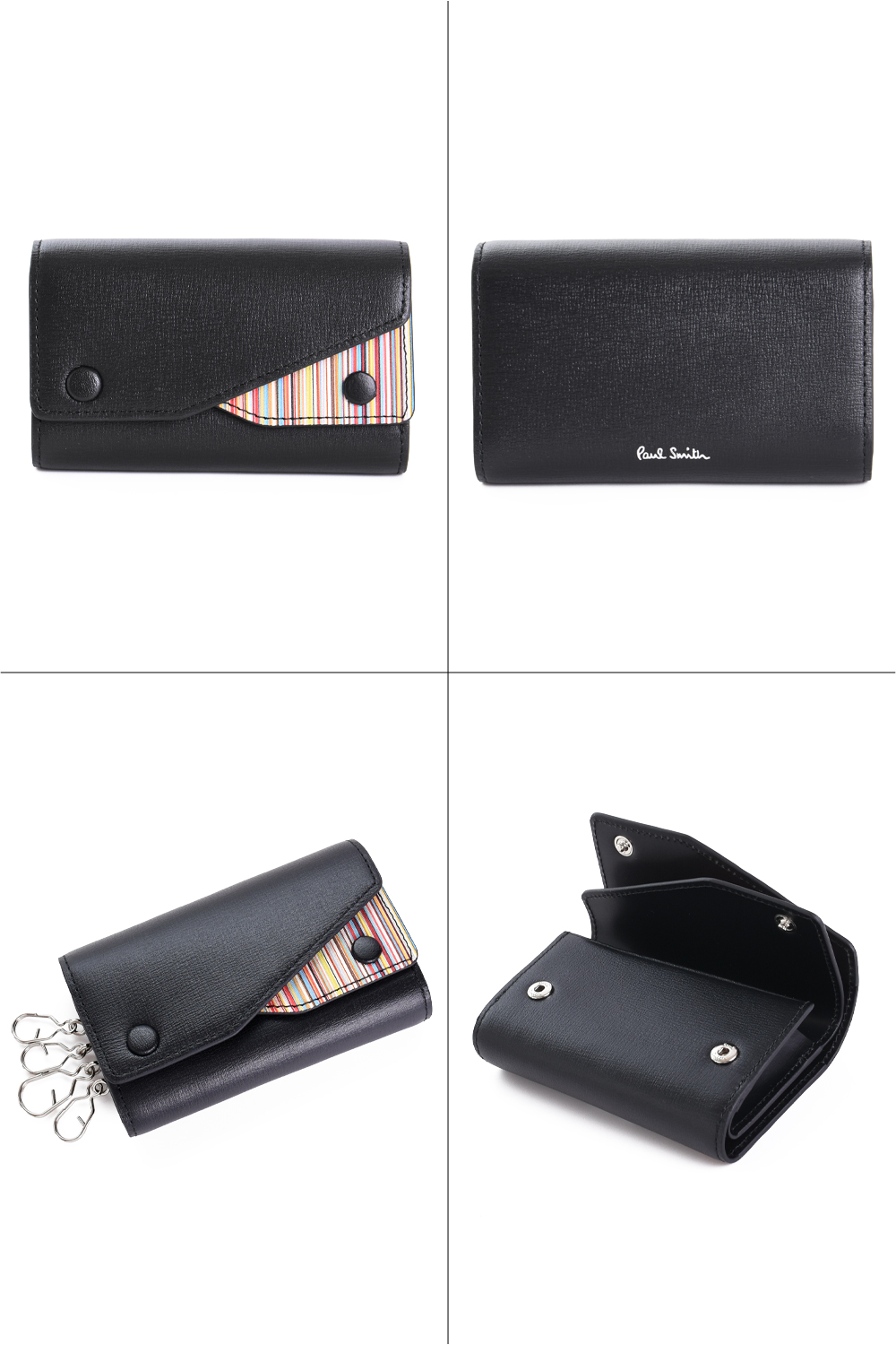 ★未使用新品★ ポールスミスPaul Smith キーケース 黒 レザー　本革 楽天市場】ポールスミス PAUL SMITH キーケース メンズ キーケース 革