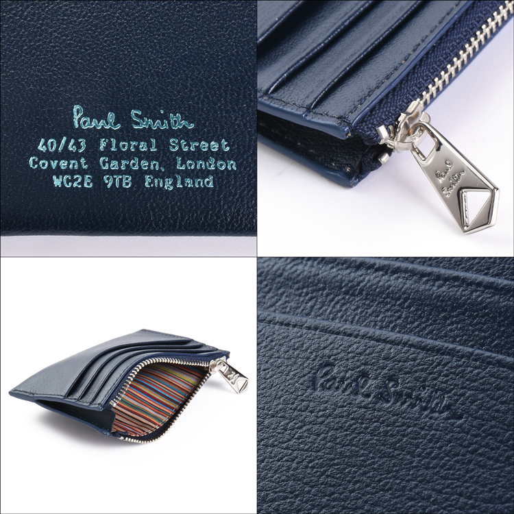 Paul Smith コインケース ネイビー Paul Smith コインケース レザー 定期入れ ネイビー シンプル - メルカリ