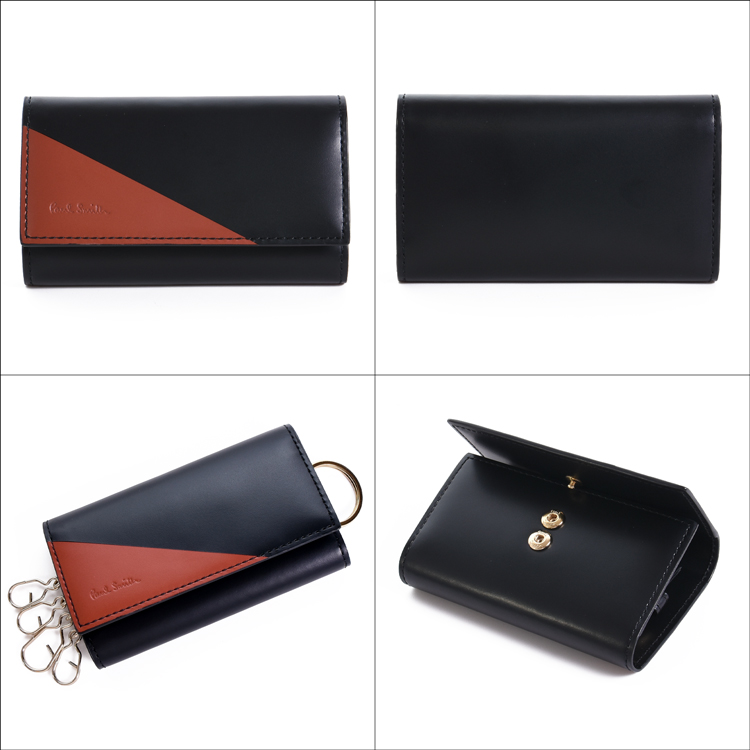 Paul Smith ポールスミス 4連キーケース ケース ブラック Paul Smith（ポール・スミス） コンビネーション キーケース 4連