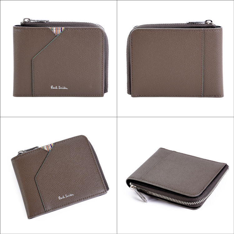 Paul Smith（ポール・スミス） 財布 グレインレザー 2つ折り財布 二