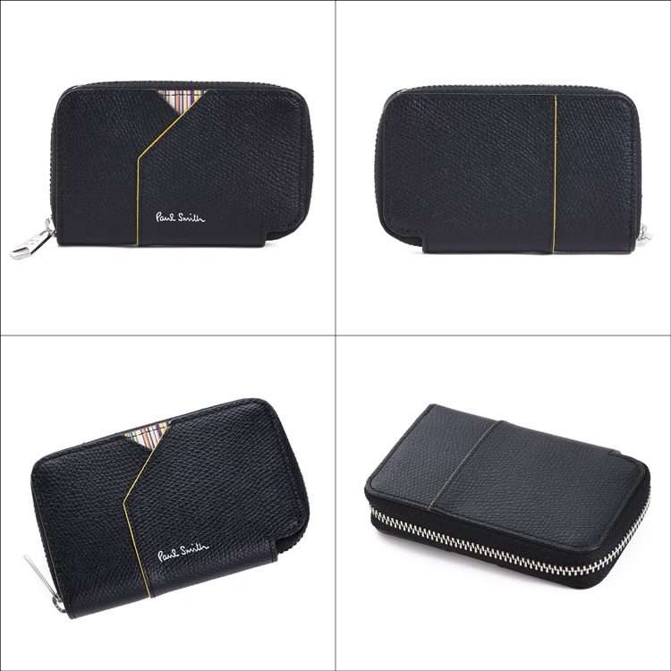☆箱なし特価☆新品未使用品☆ポールスミス 人気ファスナー ケース 黒☆ ポールスミス 財布 二つ折り財布 ラウンドファスナー 黒(ブラック