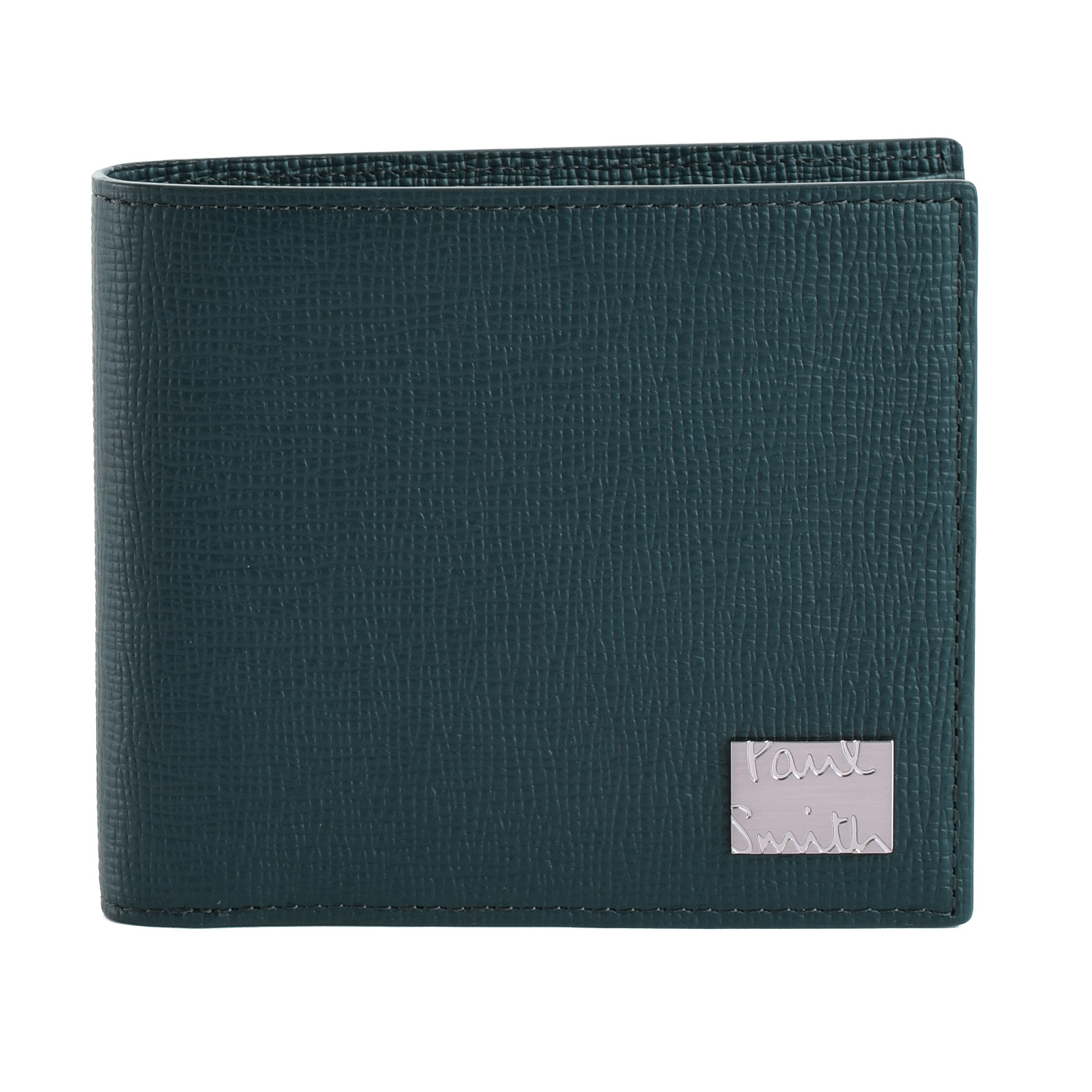 Paul Smith ポールスミス 二つ折り財布 レザー グリーン メンズ ワックスレザー 2つ折り財布（グリーン） ｜ポール・スミス