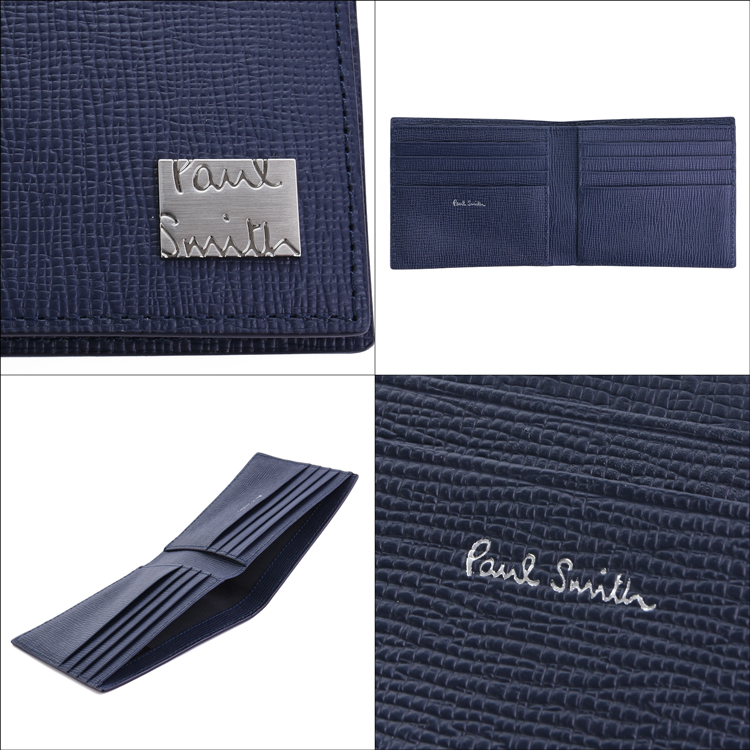ポールスミス 財布 ケース ネイビー 新品★ ポールスミス Paul Smith 財布 （ネイビー） -waja bazar - 海外