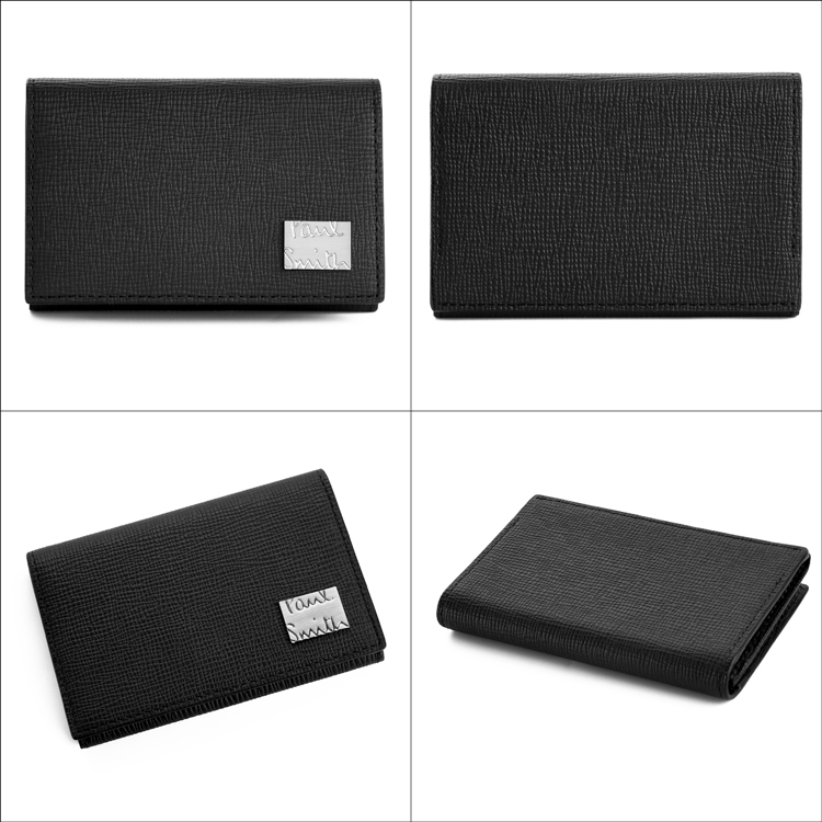 Paul Smith 現行品　クロップドロゴ　名刺入れ　新品未使用品　ブラック クロップドロゴ 名刺入れ（サックスブルー） ｜ポール・スミス