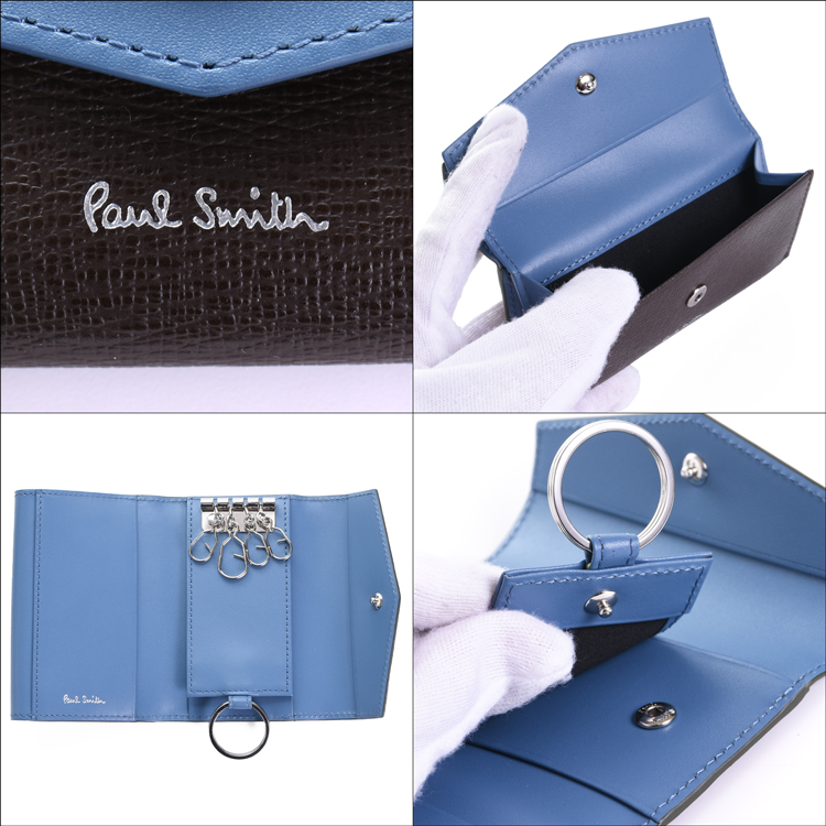 ポールスミス　キーケース　新品 Paul Smith（ポール・スミス） キーケース メンズ カラーブロック SS26