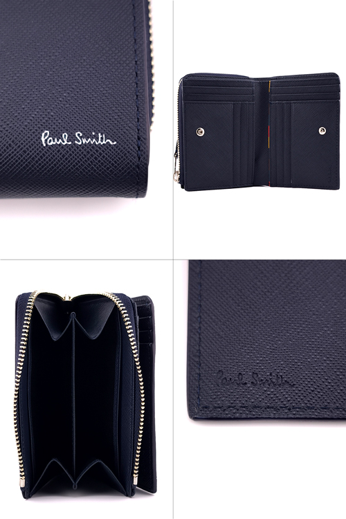 Paul Smith（ポール・スミス） 二つ折り財布 ブライトストライププラー