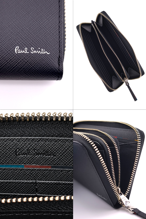 Paul Smith（ポール・スミス） 長財布 ブライトストライププラー
