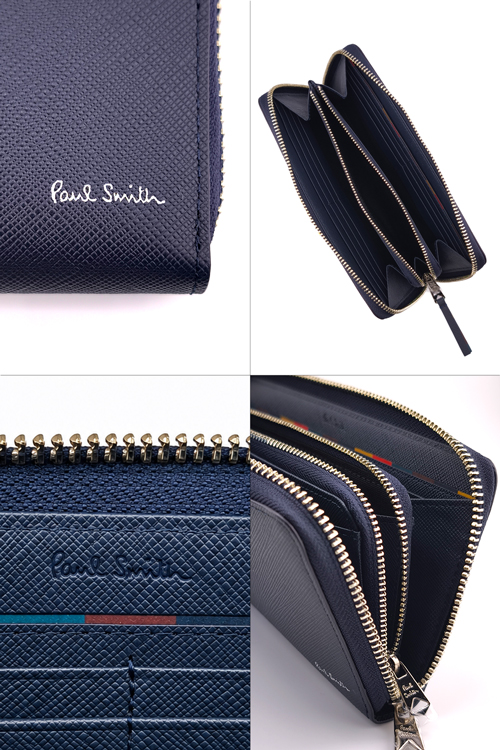 Paul Smith（ポール・スミス） 長財布 ブライトストライププラー