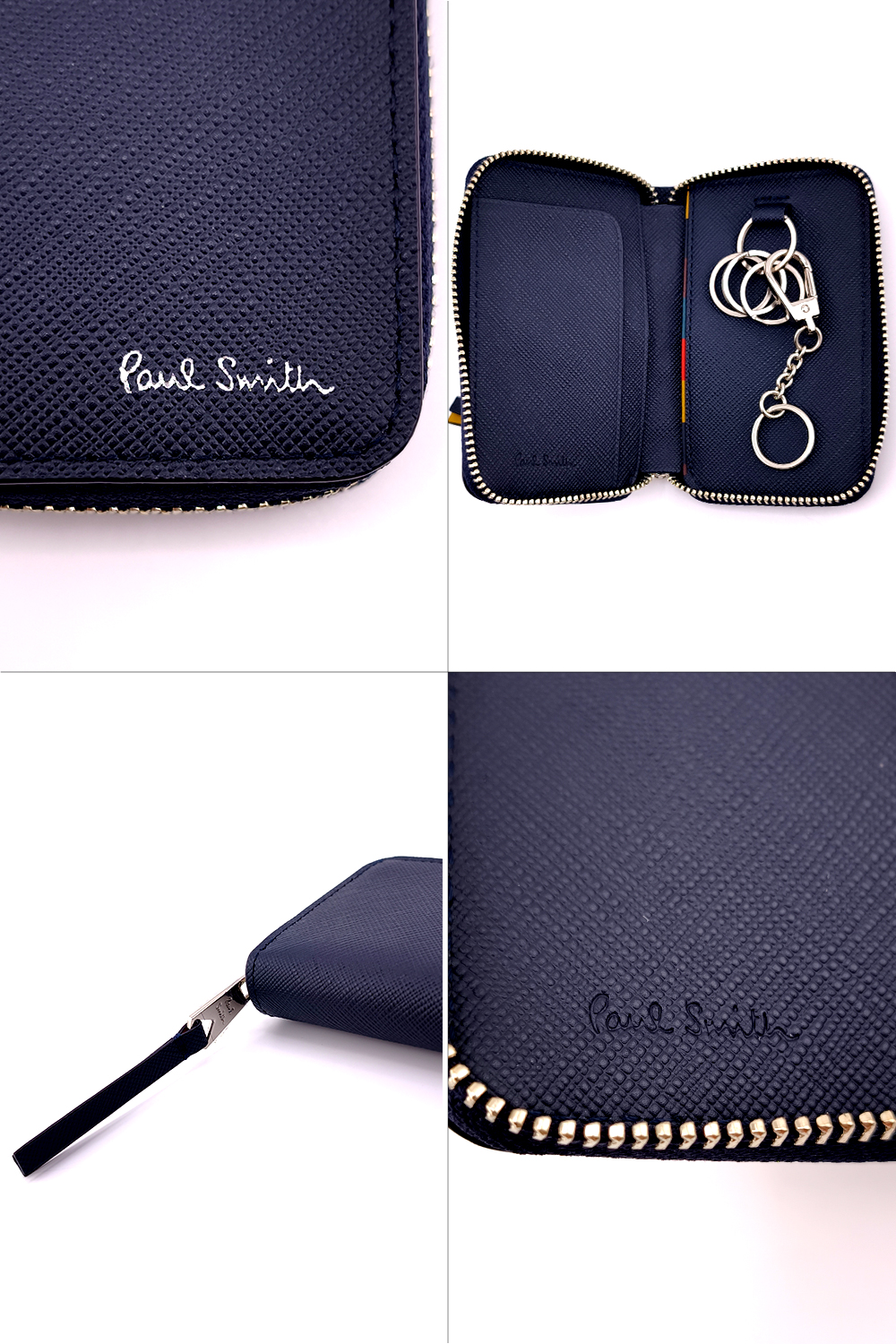 Paul Smith（ポール・スミス） ブライトストライププラー キーケース