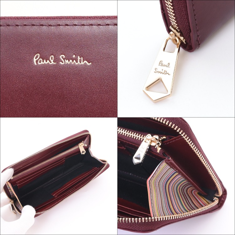 ポールスミス Paul Smith レザーリュクスシャイン ラウンドジップ 長 